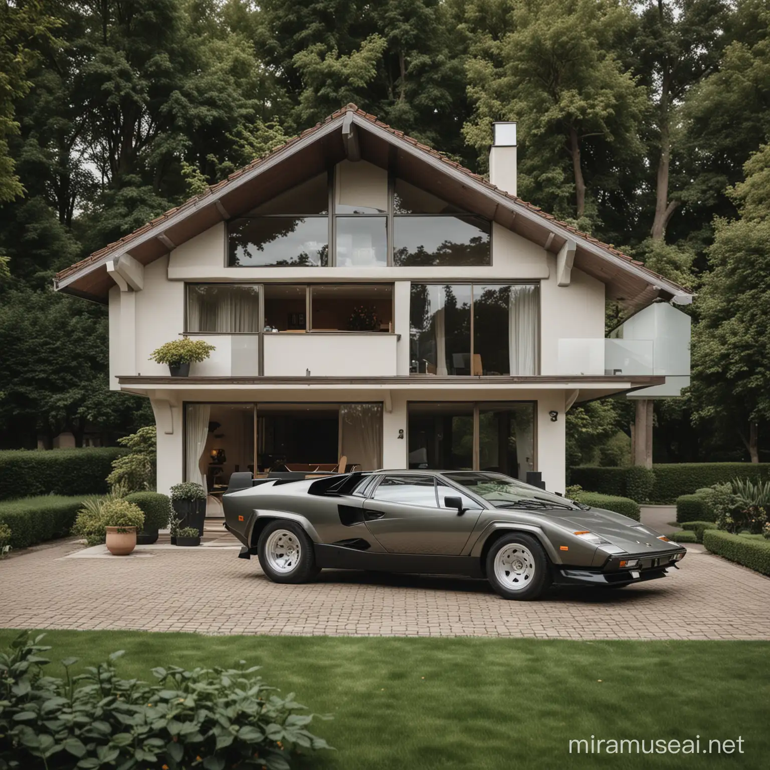 Luxurious Lamborghini CountachInspired House Design