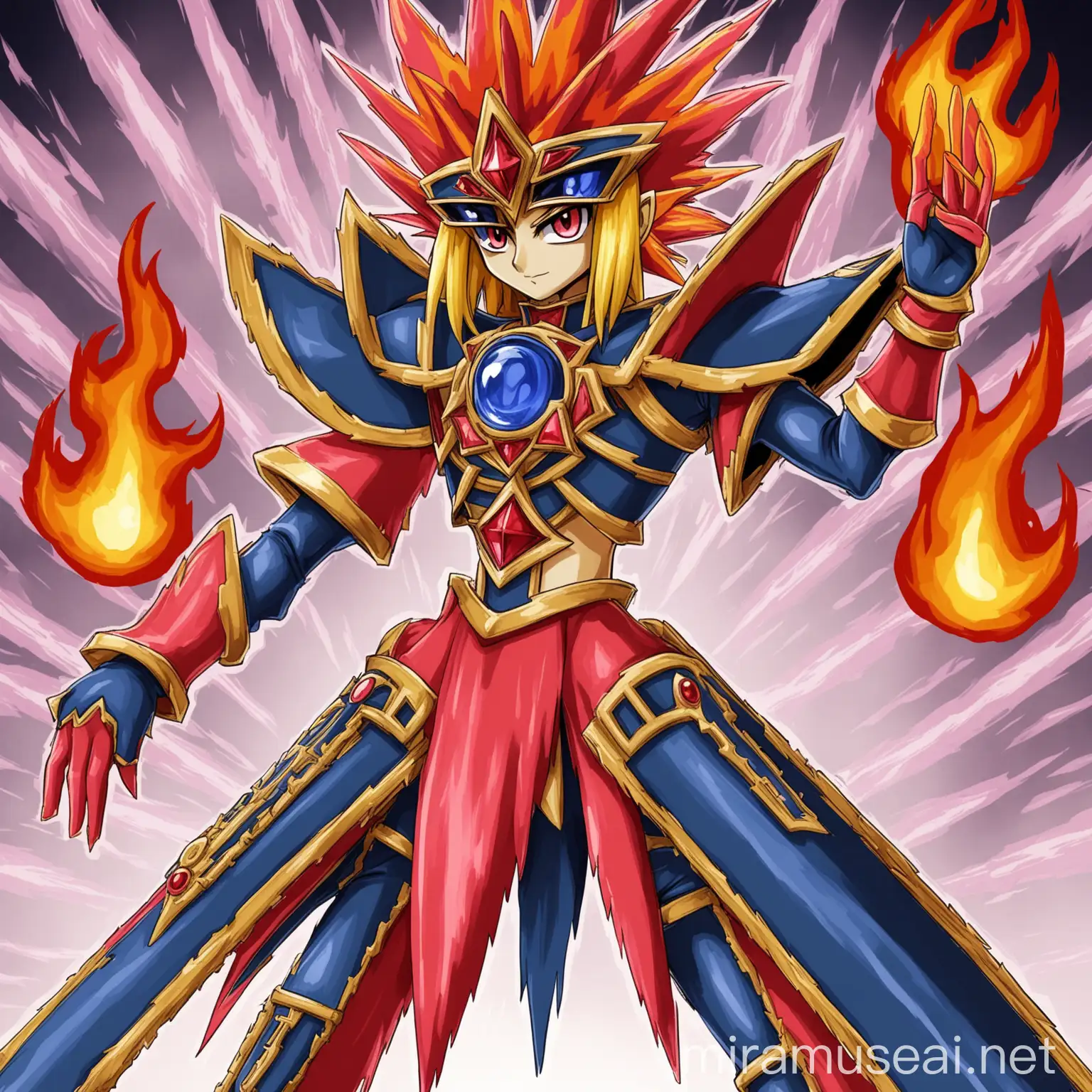 Femboy Flameswordman Duelist in Action