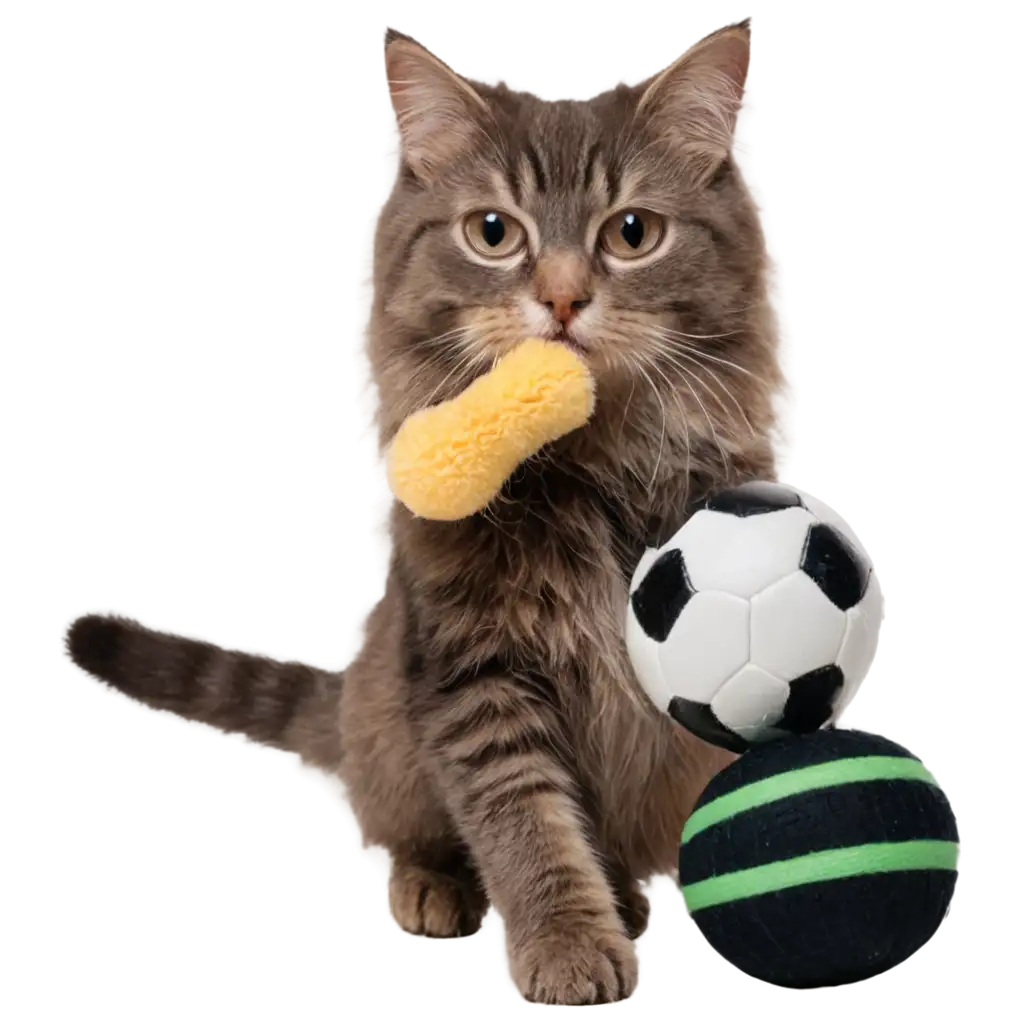 Adorable-Cat-with-Toy-PNG-Image-Perfect-for-Transparent-Backgrounds-and-HighQuality-Visuals