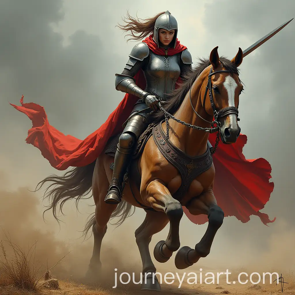 Athletic-German-Female-Teutonic-Knight-in-Action
