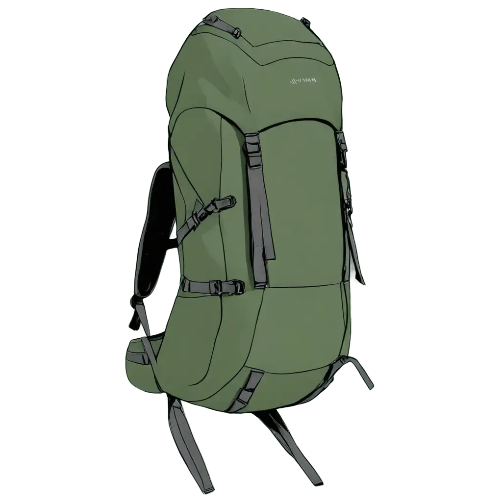 Hiking-Backpack-PNG-Image-in-Animation-Style-HighQuality-and-Versatile-Artwork-for-Outdoor-Themes