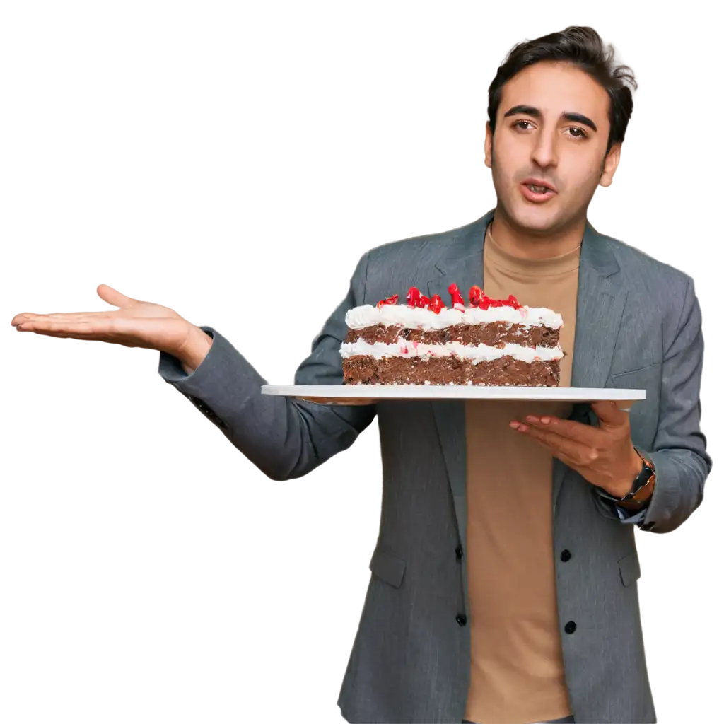 Bilawal-Bhutto-Holding-and-Eating-Cake-PNG-Image-HighQuality-Clear-Format-for-Various-Uses