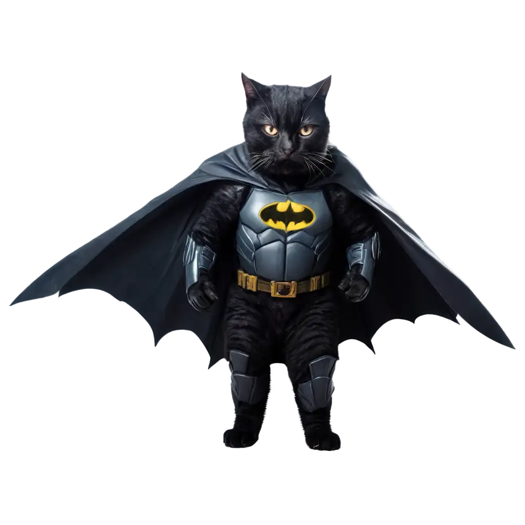 Armored-Cat-Dressed-Like-Batman-HighQuality-PNG-for-Creative-Projects