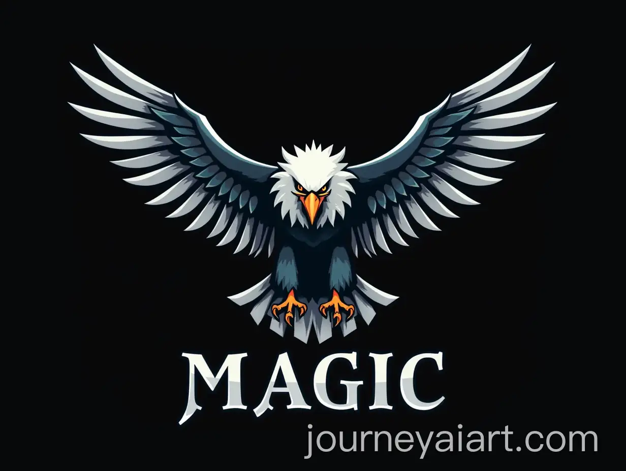 Eagle-with-Magic-Logo-at-a-School-of-Magic