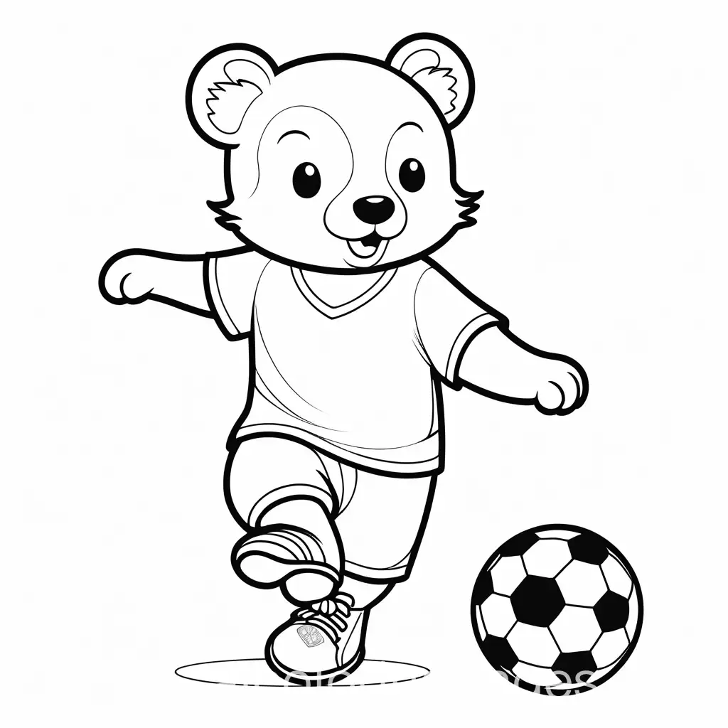 Friendly-Cartoon-Animal-Playing-Soccer-Coloring-Page