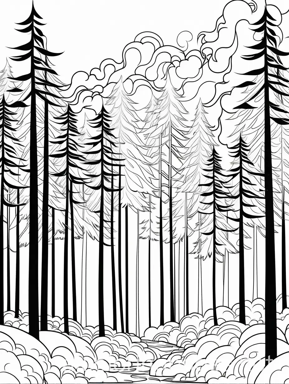 Forest-Fire-Coloring-Page-with-Burning-Trees