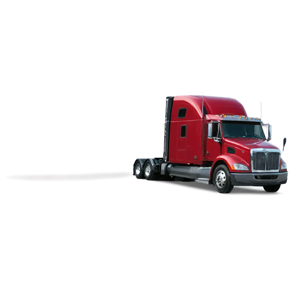 HighQuality-PNG-Image-of-a-Red-SemiTruck-Enhance-Your-Content-with-Clear-and-Crisp-Visuals