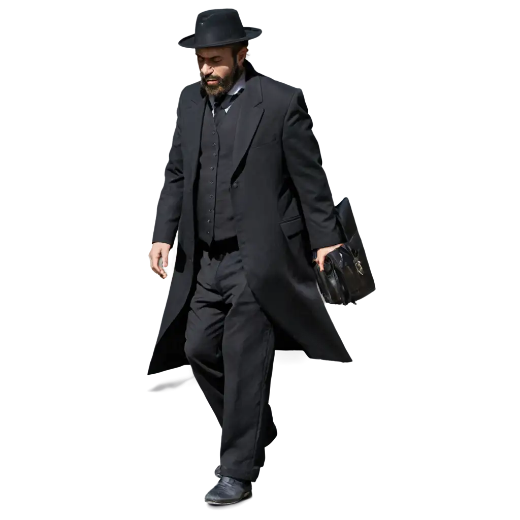 Orthodox-Jewish-Man-Walking-HighQuality-PNG-Image-for-Diverse-Applications