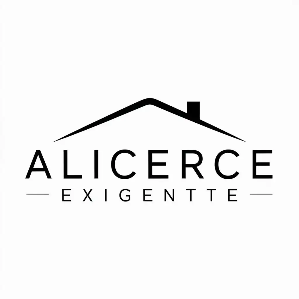 LOGO Design for Alicerce Exigente Minimalistic Casa Symbol for Construction Industry