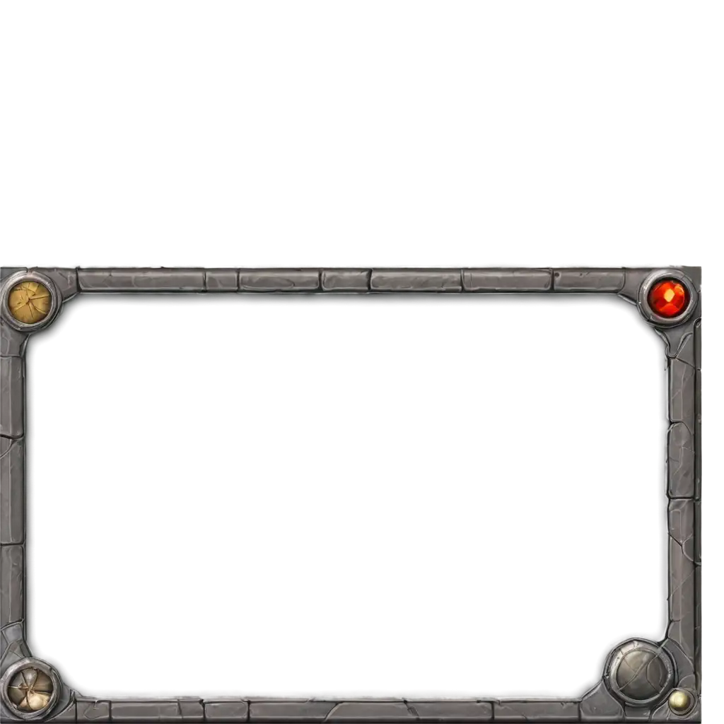 PNG-Rectangular-UI-Frame-for-RPG-Game-HighQuality-Image-Element