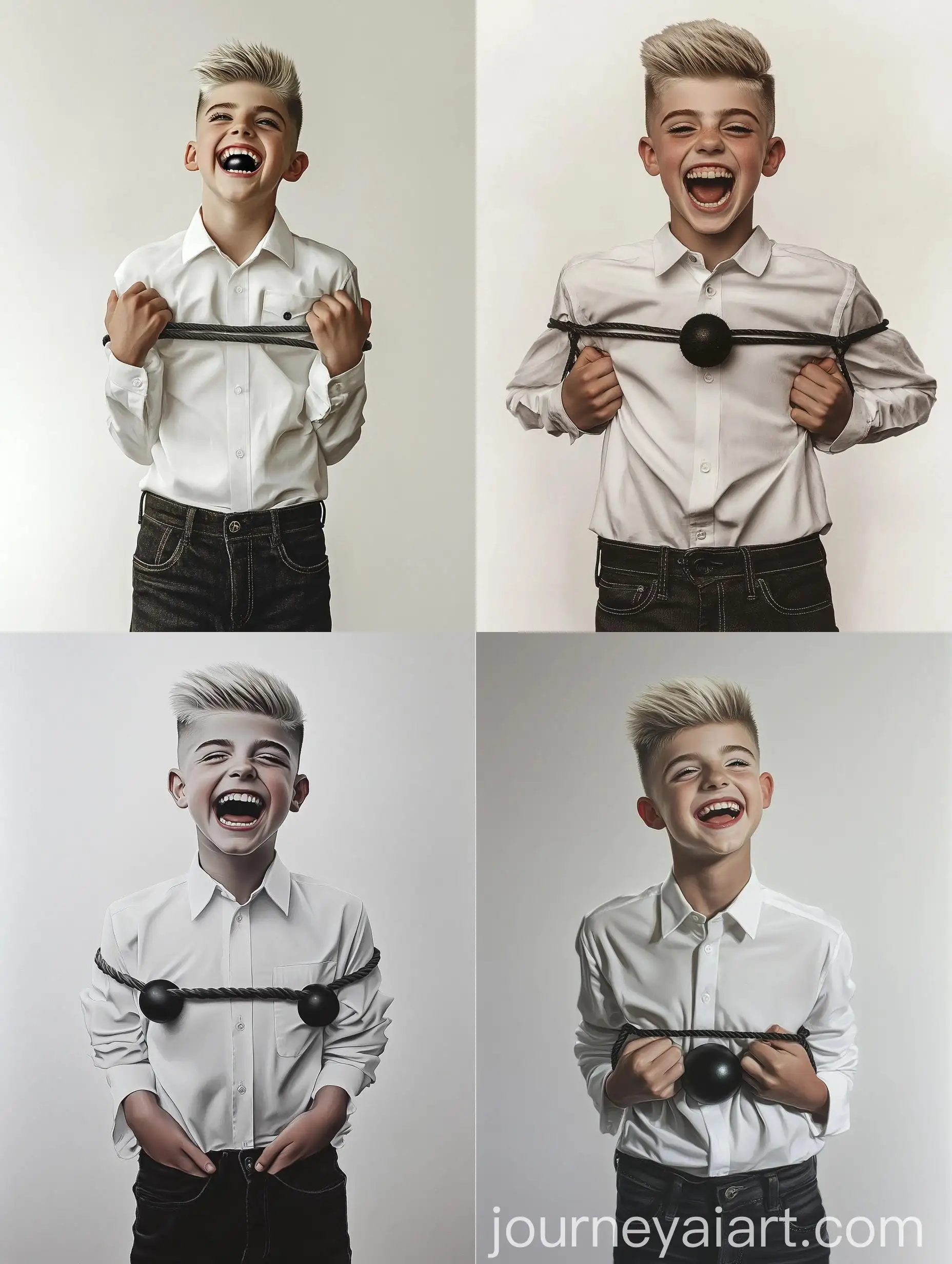 Teenage-Boy-with-Hands-Tied-Laughing-with-Black-Ball-in-Mouth