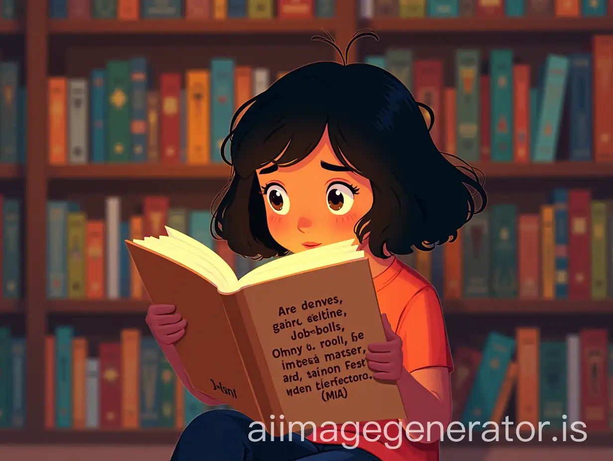 AI-Art-Prompt-ExpansionMia-Reading-a-Quote-in-a-Cozy-Reading-Nook-Surrounded-by-Colorful-Storybooks