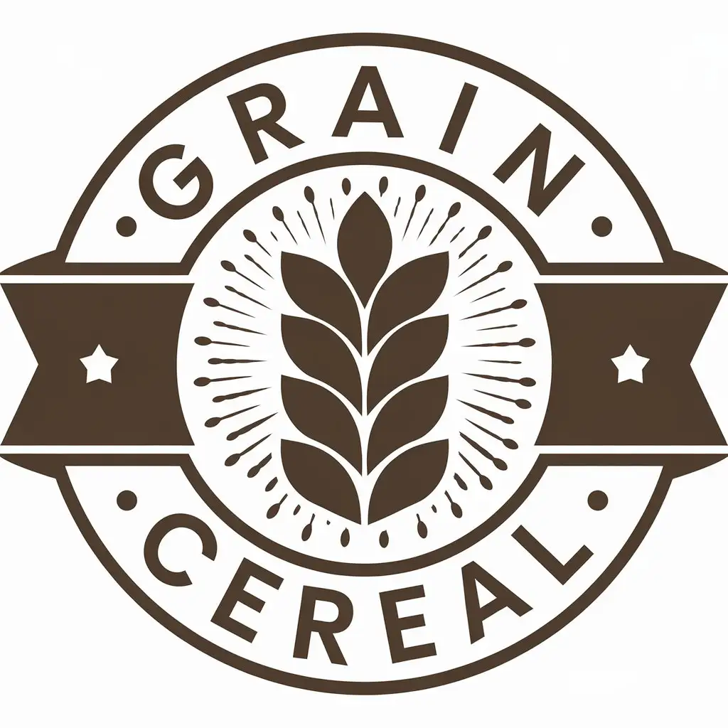 LOGO Design for Grain Cereal Vector with Grain and Cereal Symbols for Restaurant Industry