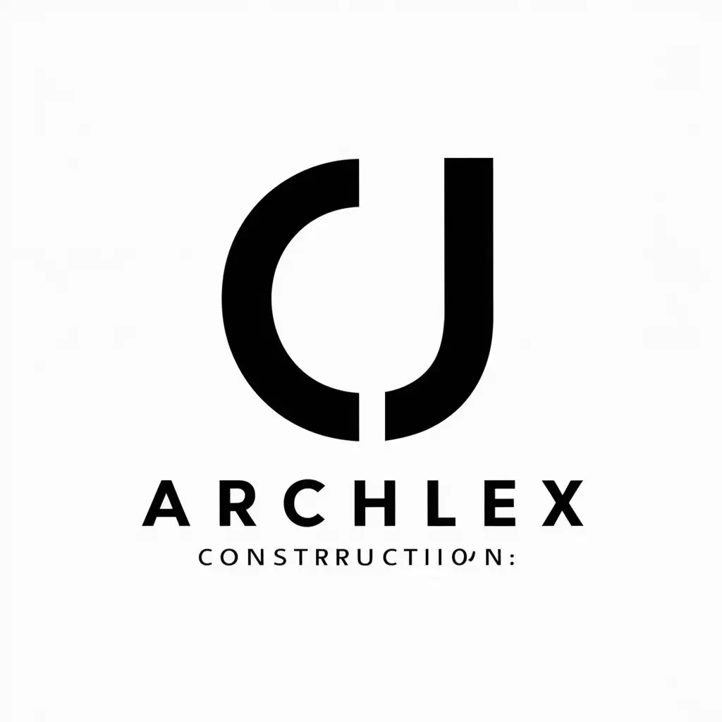 a vector logo design,with the text "CJ", main symbol:Letter CJ, theme: architecture,complex,be used in Construction industry,clear background