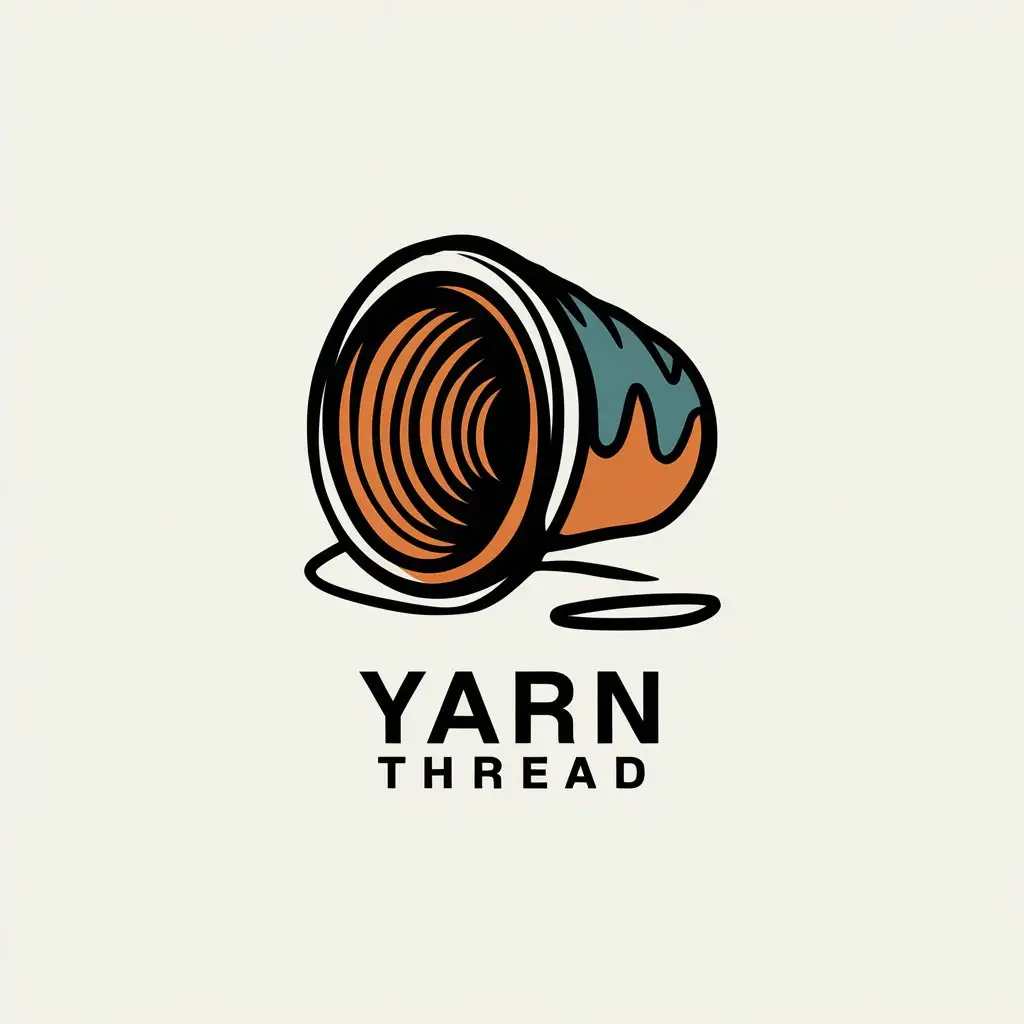 LOGO-Design-for-Yarn-Haven-Dyeing-Cone-Yarn-Symbol-with-Vibrant-Hues-on-a-Clear-Background