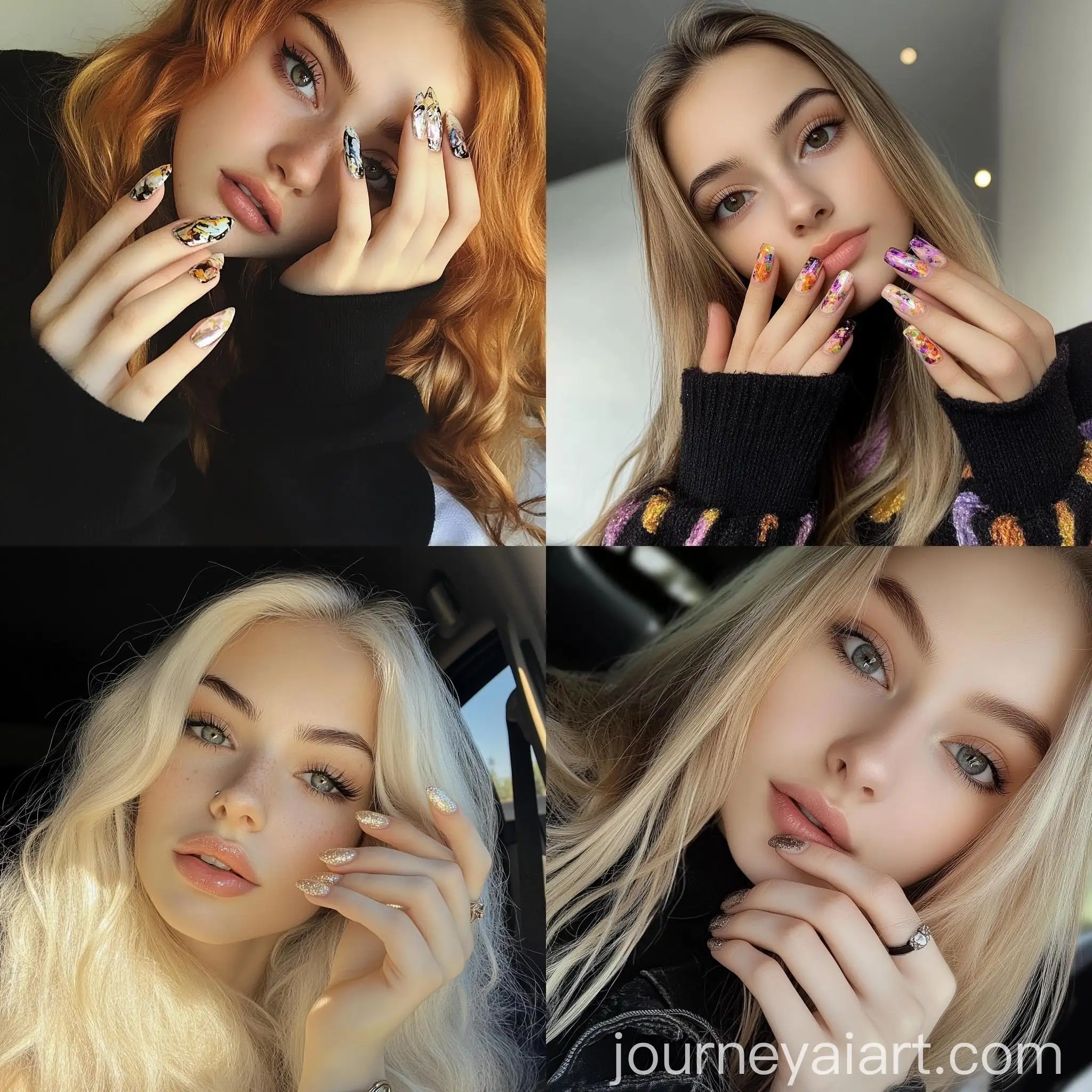 Realistic-15YearOld-Girl-Snapchat-Selfie-with-Newly-Made-Nails