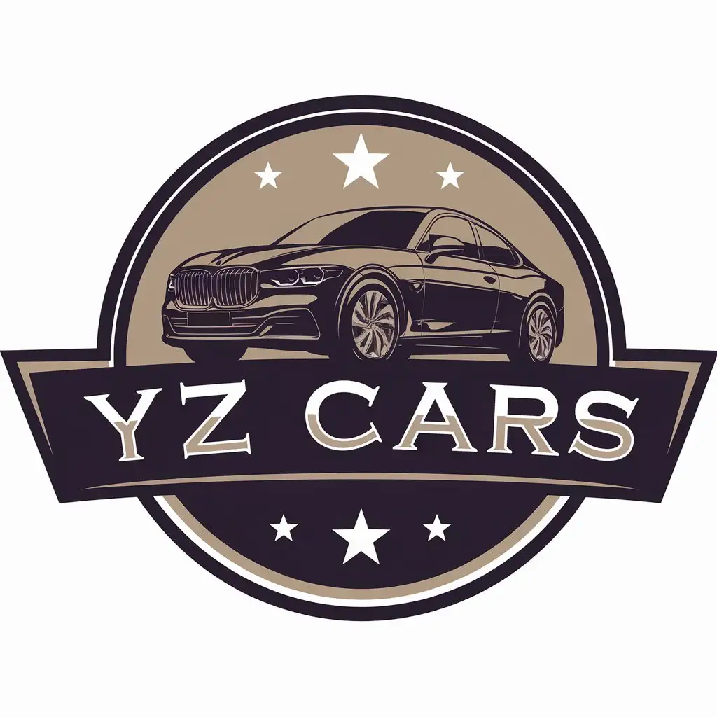 LOGO-Design-for-YZ-CARS-European-Style-with-Moderate-and-Clear-Background