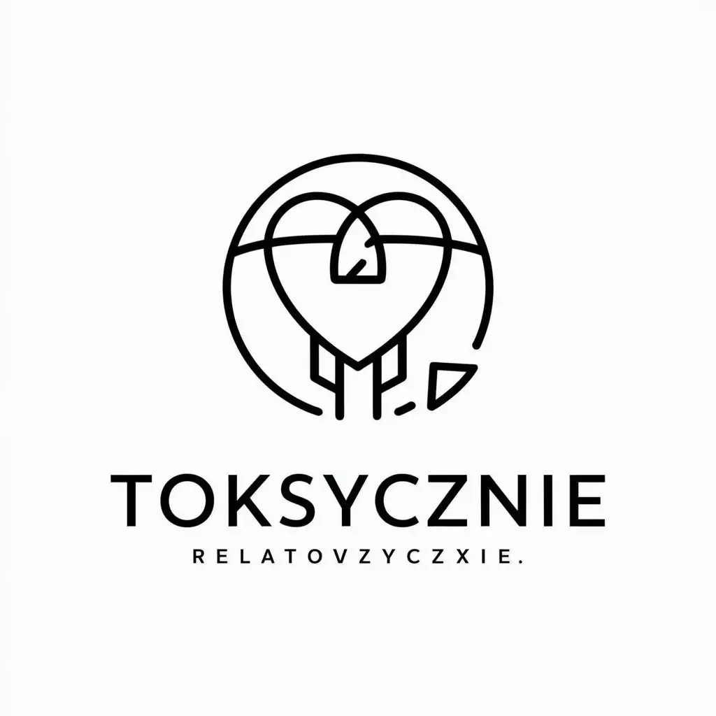 LOGO Design For ToksyczNIE Relationship Toxicity Symbol in Education Industry