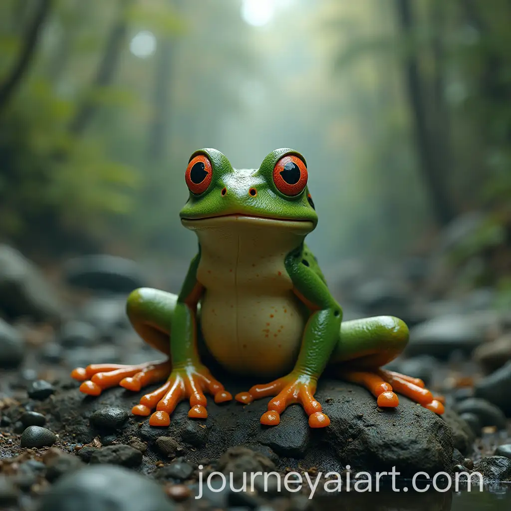 Big-Sad-Frog-Sitting-on-Destroyed-World