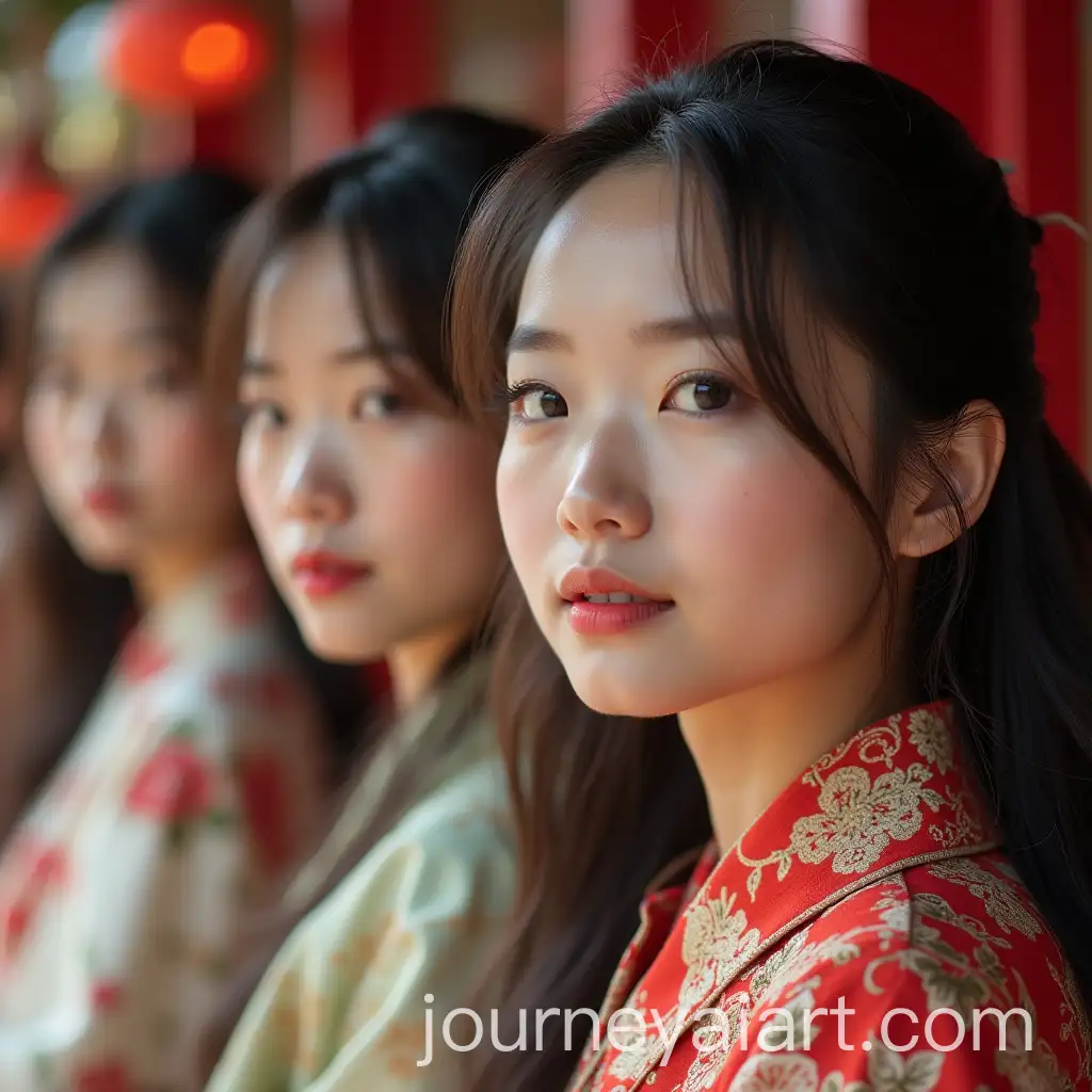 Young-Chinese-Females-in-Dynamic-Poses-with-Traditional-and-Modern-Influences