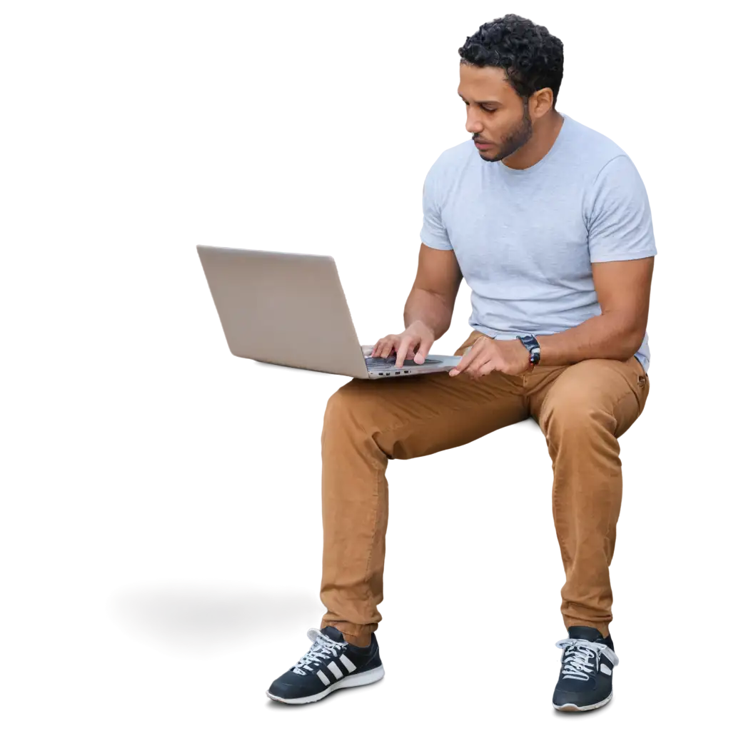 Man-with-Laptop-PNG-Image-HighQuality-Visual-for-Digital-Innovation