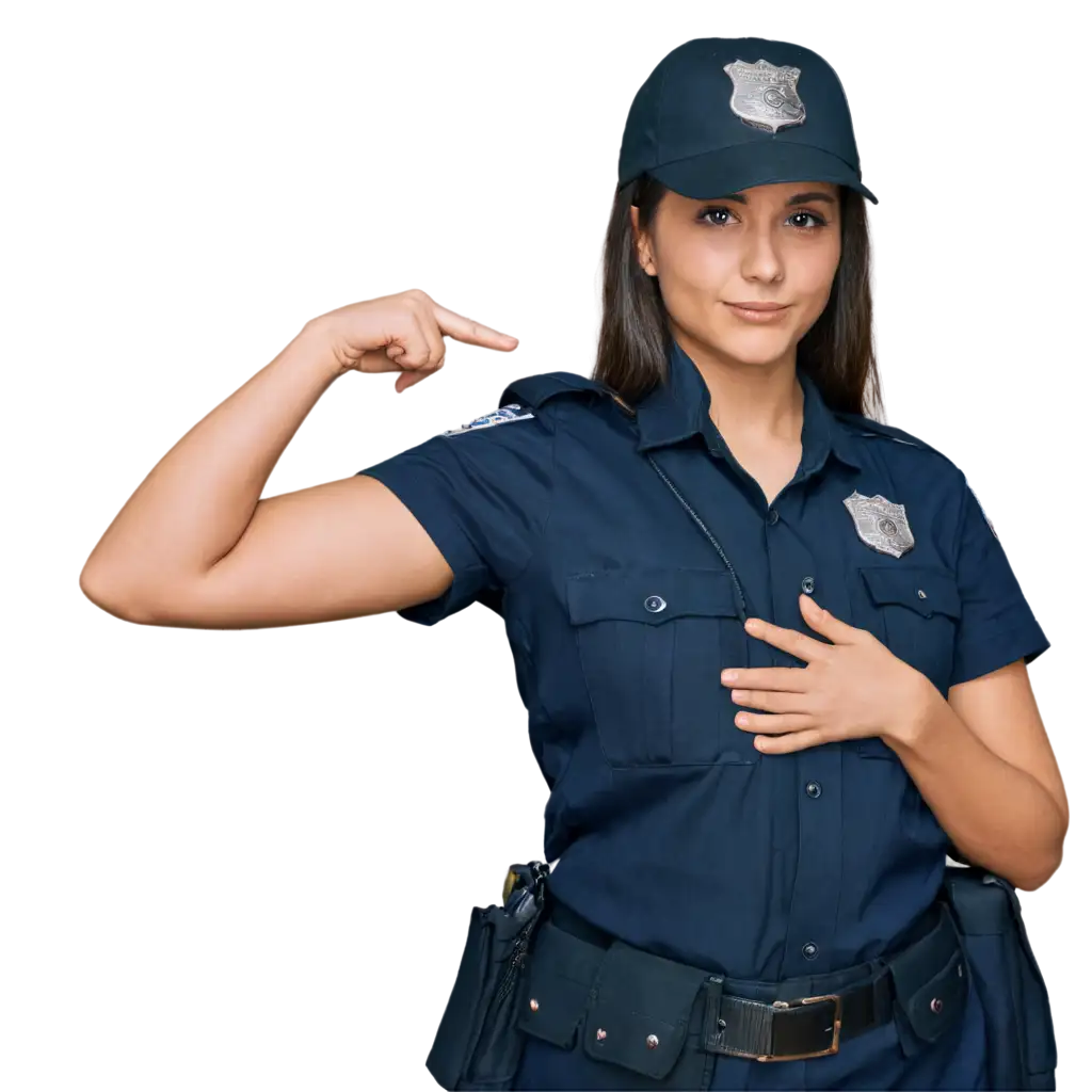 Girls-Police-Uniform-PNG-Image-HighQualityPNG-Image-Usage-Scenarios-Transparent-Background-for-Versatile-Use