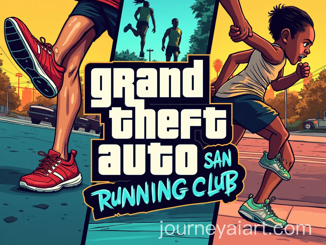 MAMAI-Art-Prompt-Expansion-Running-Club-Poster-in-Grand-Theft-Auto-San-Andreas-Style