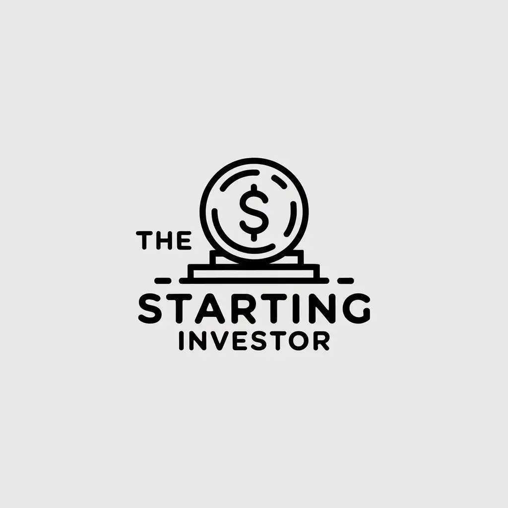 LOGO Design for The Starting Investor Minimalistic Coin Symbol for Finance Industry