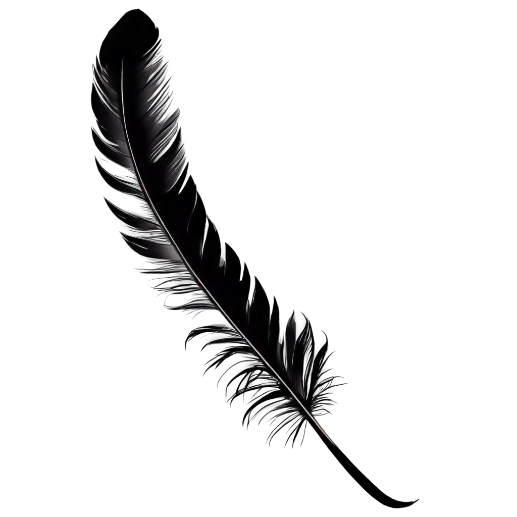 Elegant-Black-Pen-Feather-PNG-for-Creative-Projects