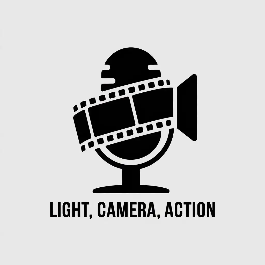 LOGO Design for Light Camera Action Vector Microphone Theme for Entertainment Industry