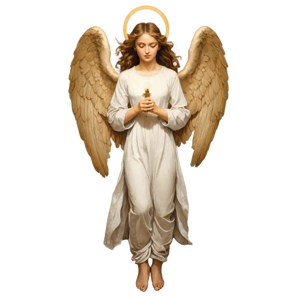 Angel-with-Wings-and-Halo-Holding-a-Lamp-PNG-Image-for-Stunning-Visuals