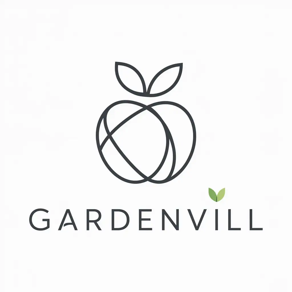 LOGO-Design-for-GardenVill-Apple-Symbol-in-Agriculture-Industry