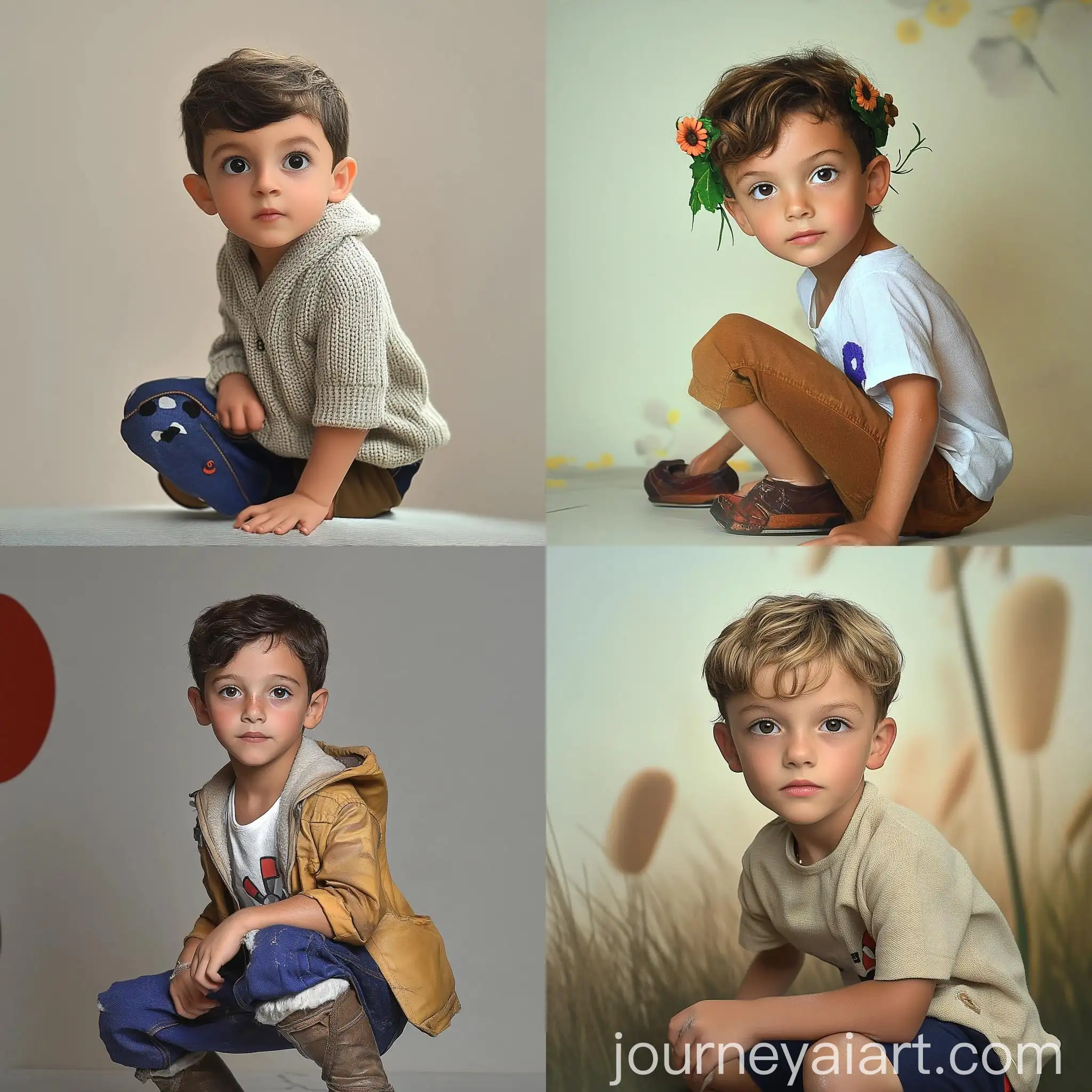 Playful-Child-in-Nature-with-Flower-Crown