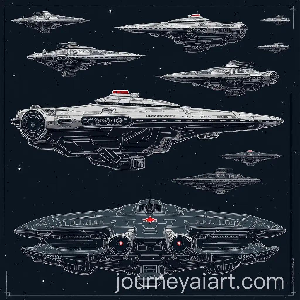 Futuristic-Starship-Blueprints-and-Iconic-Spacecraft-Designs