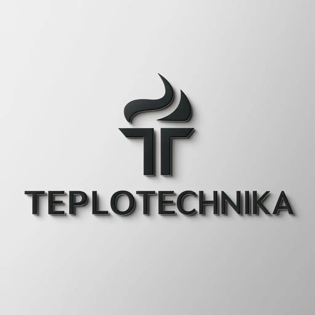a logo design,with the text "TeploTechnika", main symbol:TT,Moderate,clear background