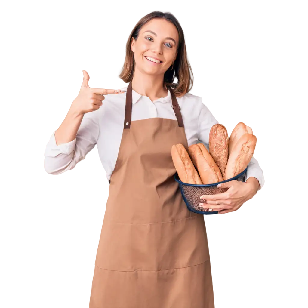 Smiling-Woman-Baker-Holding-Bread-PNG-Image-Joyful-Baking-Concept