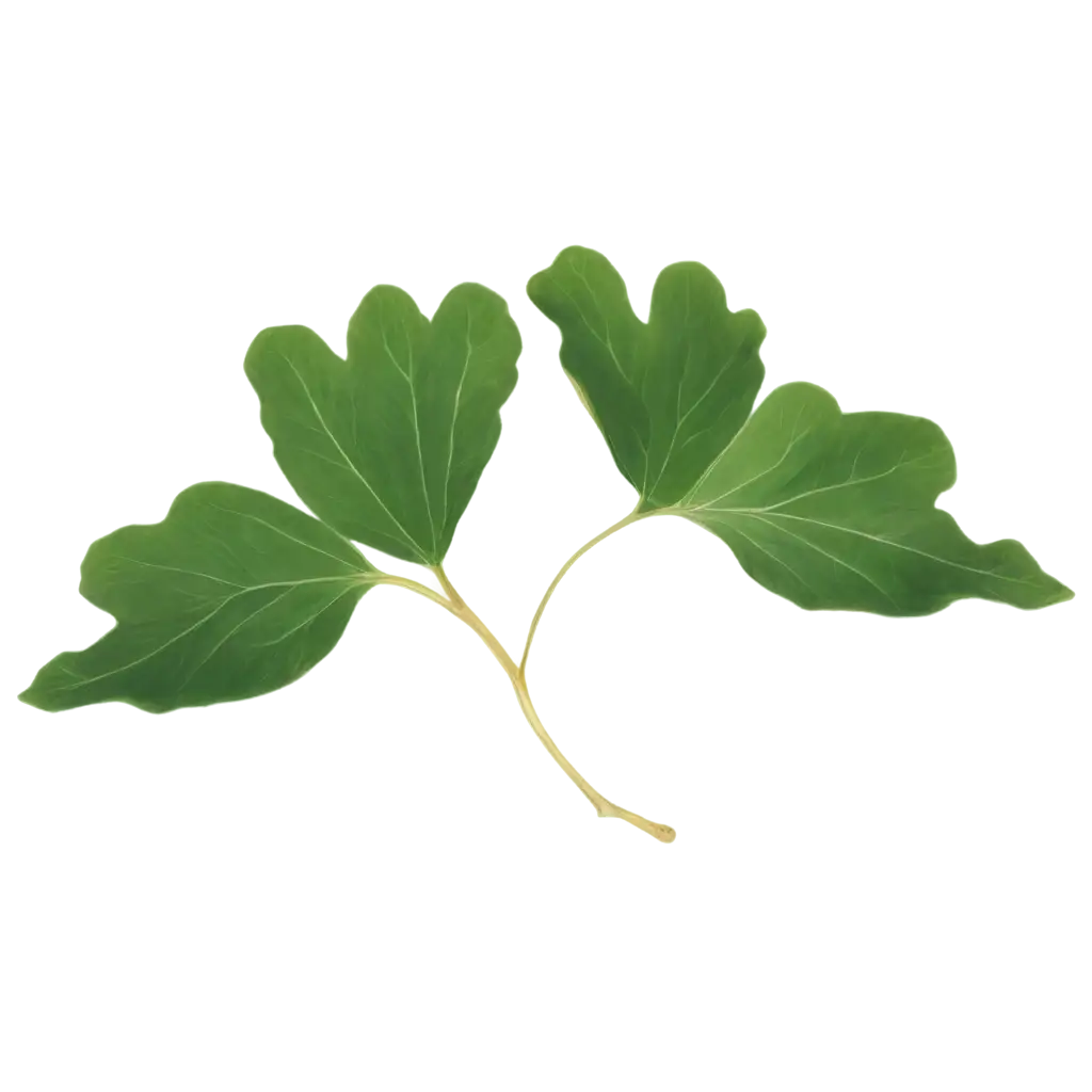 Heart-of-Ginkgo-Biloba-PNG-Image-Perfect-for-Nature-Wellness-Botanical-Designs