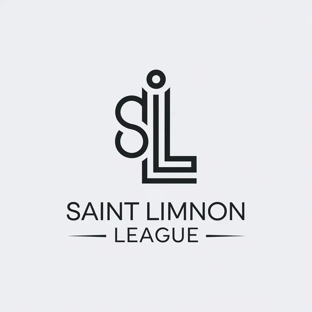 a vector logo design,with the text "Saint Limnon League", main symbol:LIN,Minimalistic,be used in Retail industry,clear background