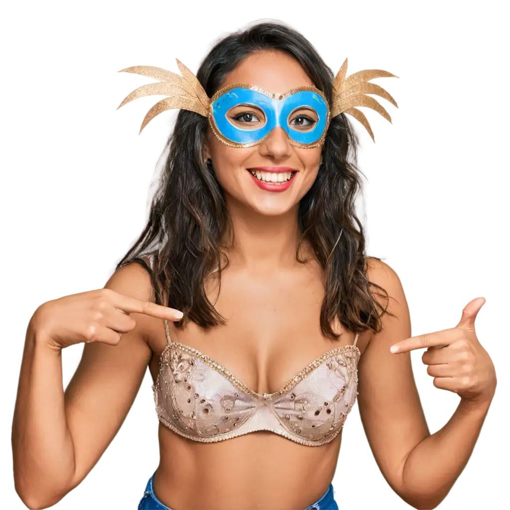 Happy-Woman-with-Carnival-Mask-PNG-Perfect-for-Celebrating-Joyful-Moments