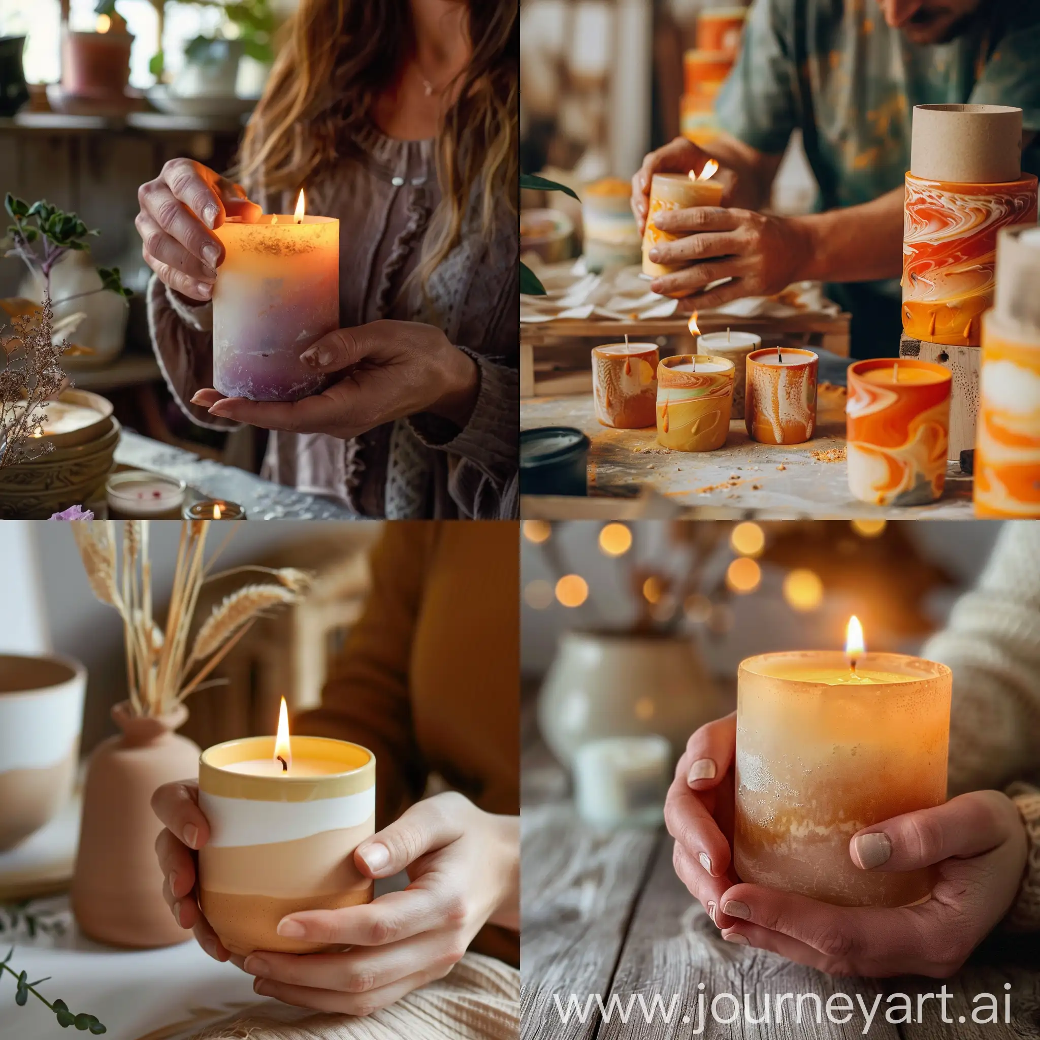 Handcrafting-WarmToned-Scented-Candle