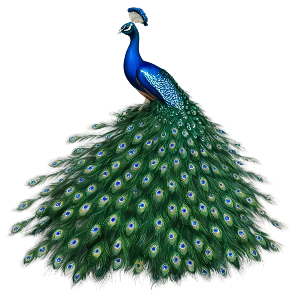 Realistic-Peacock-Illustration-PNG-HighPNG-Image-Usage-ScenariosQuality-Artwork-for-Diverse-Applications
