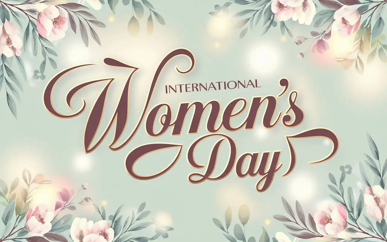 International-Womens-Day-Inspirational-Design-with-Gold-Accents-and-Floral-Elements