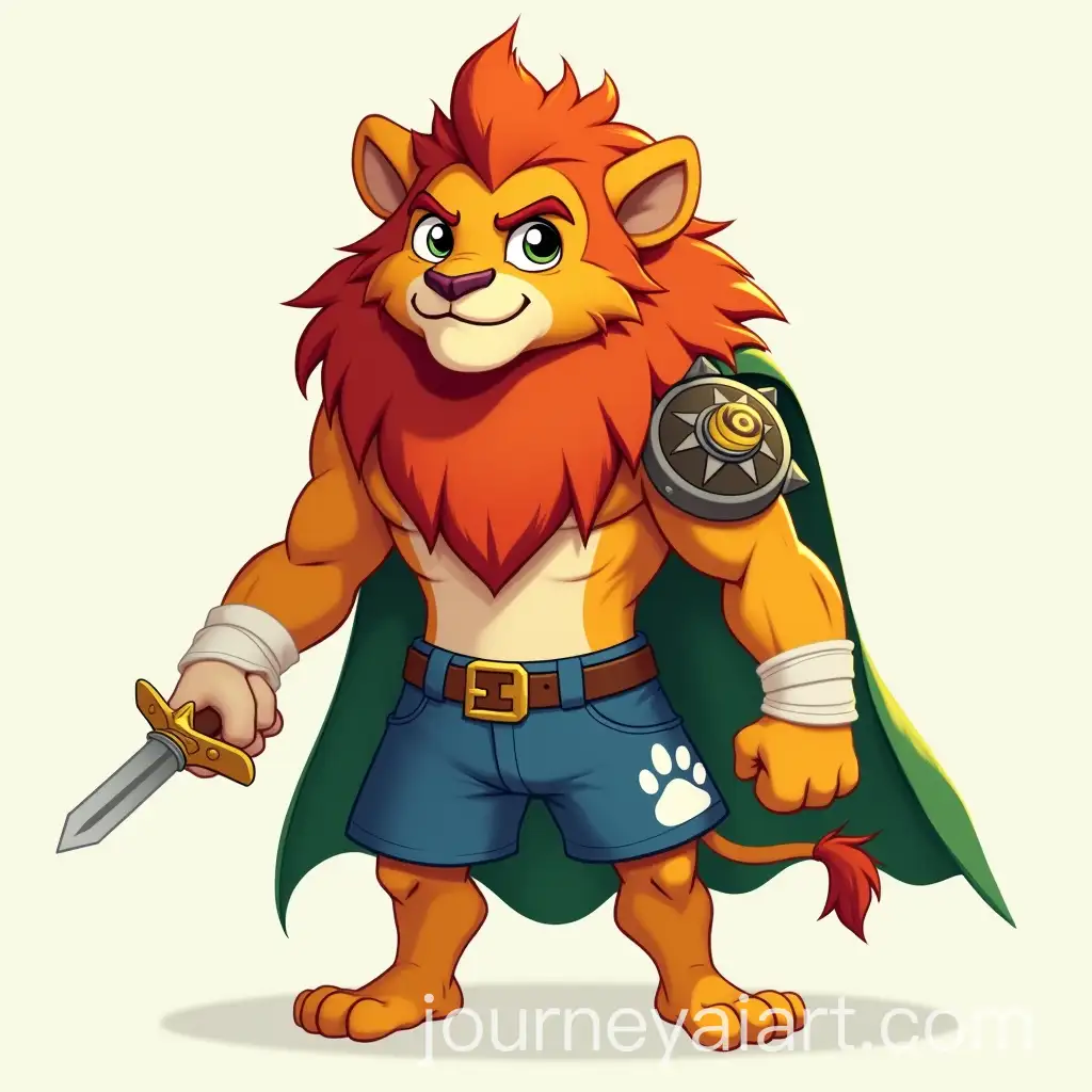 Powerful-Anthropomorphic-Lion-Antagonist-with-Sword-and-Green-Cape