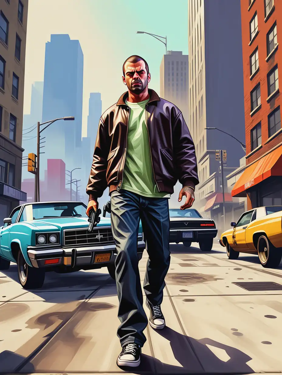 Oil-Painting-Style-Grand-Theft-AutoInspired-Cityscape-Illustration