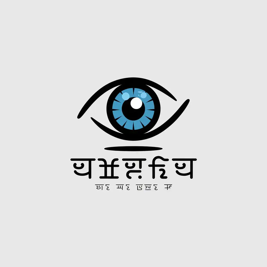 LOGO Design for Drawing a Black Style Eye with Inscribed Pupil for Medical Dental Industry