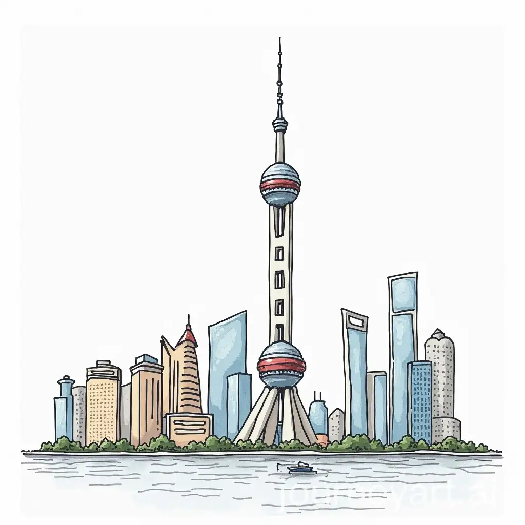 Iconic-Shanghai-Skyline-Featuring-Oriental-Pearl-Tower-Kingdom-Tower-Jin-Mao-Tower-and-Shanghai-Center