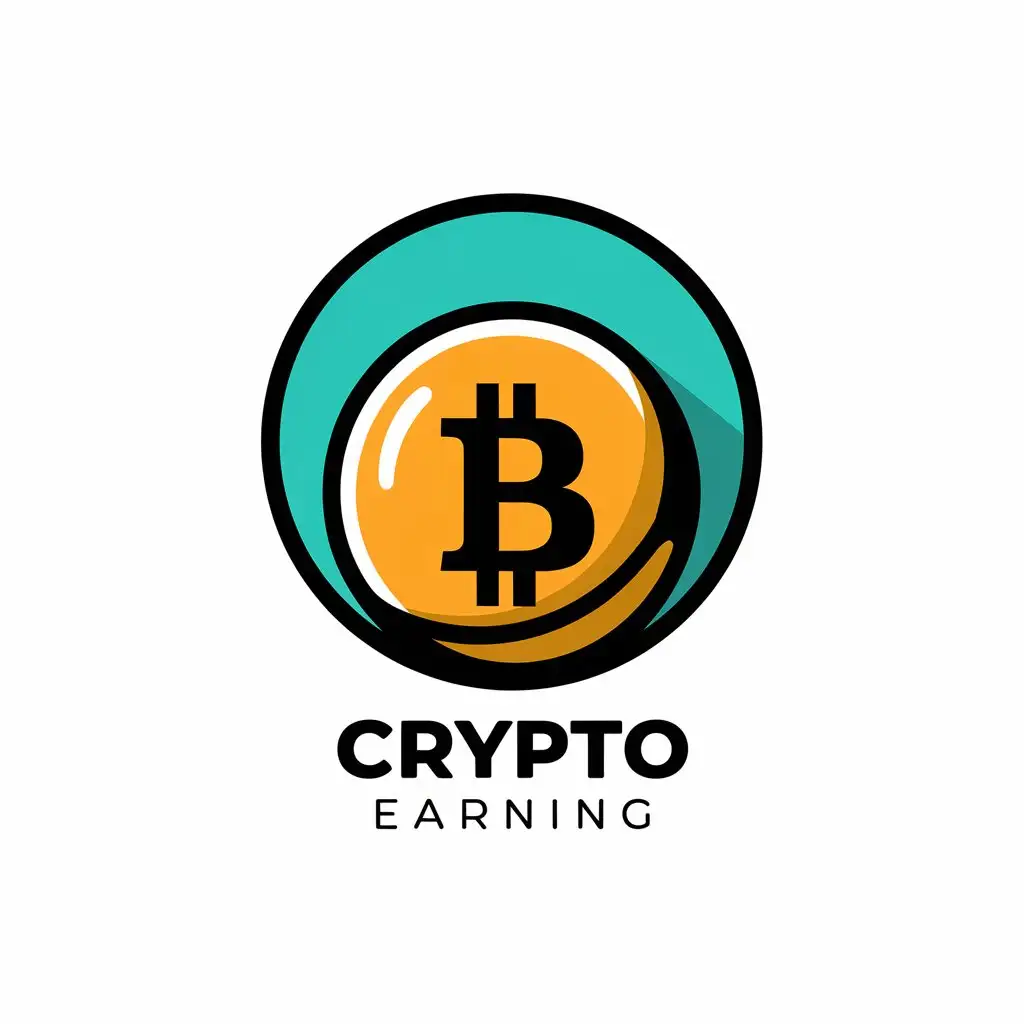 LOGO Design for Crypto Earning Simple and Modern with Clear Background | AI  Logo Maker