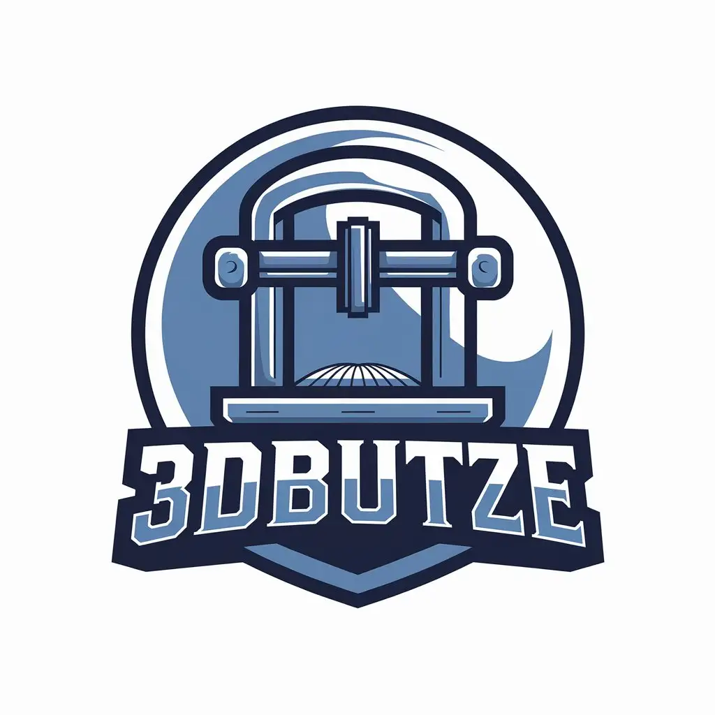 LOGO Design For 3DBUTZE 3D Printer Theme in Technology Industry