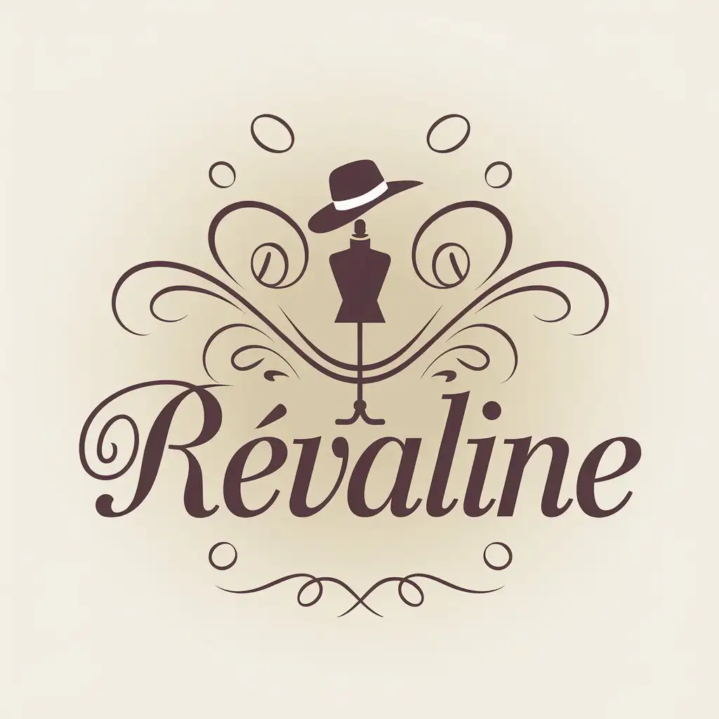 LOGO Design for Rvaline Elegant Fashion House with Modern Minimalist Style