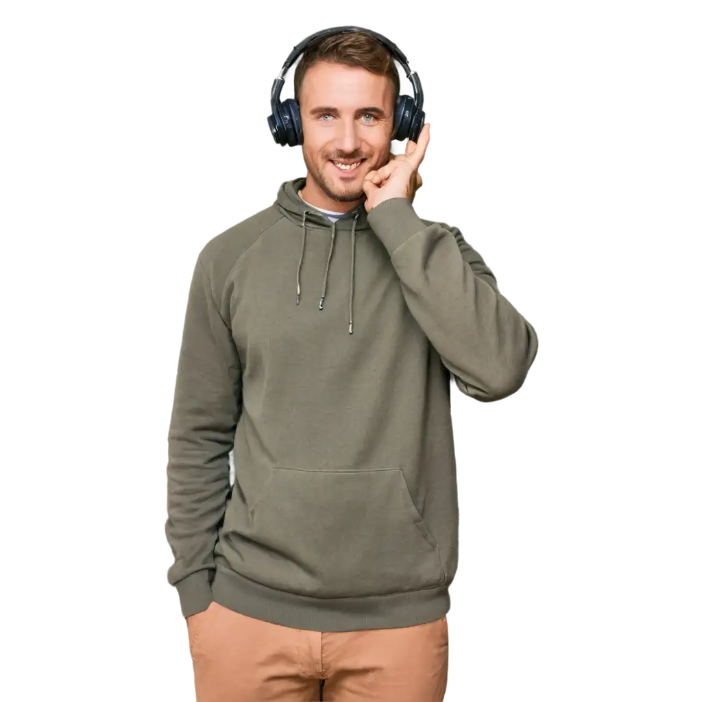 HighQuality-PNG-Image-of-a-Man-Wearing-Headphones-for-Enhanced-Visual-Appeal